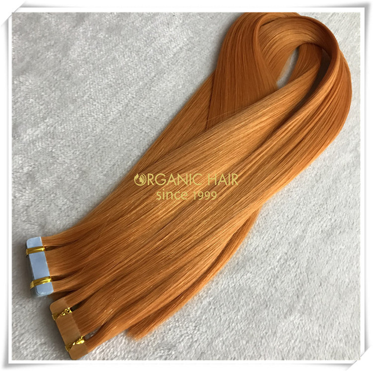 Double drawn full cuticle tape in hair extensions CNY025